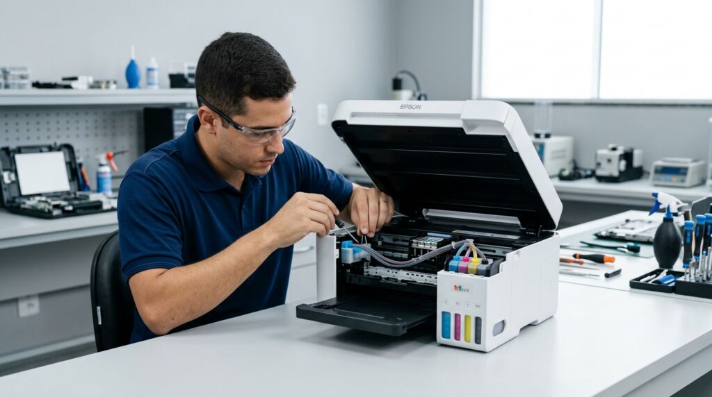 Por que a sua impressora Epson EcoTank falha em Goiânia