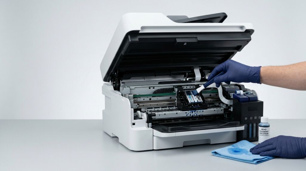 Quando usar Limpeza Intensa na impressora Epson — Goiânia