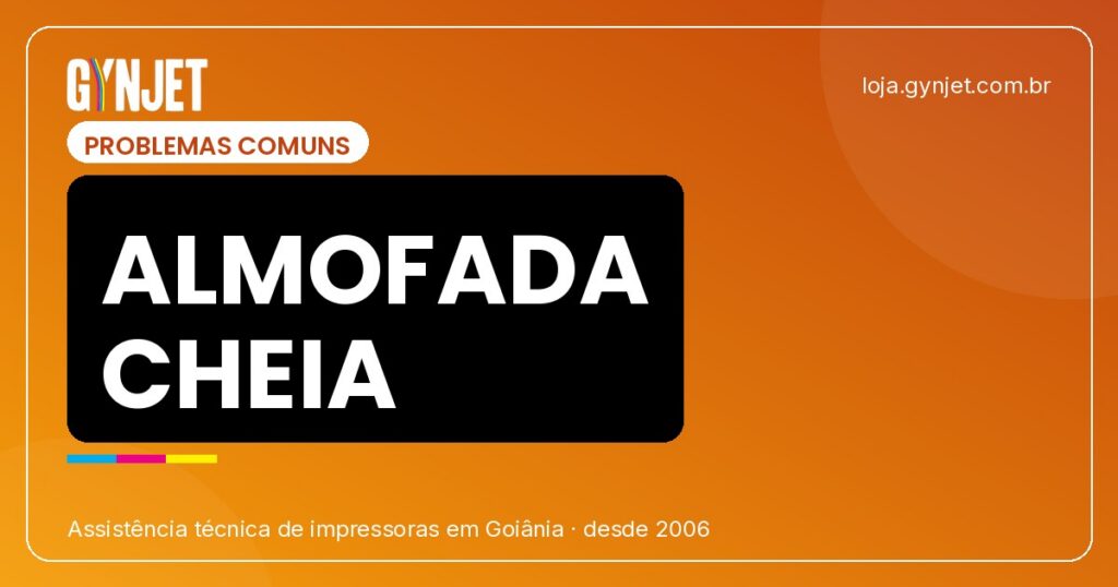 Alerta almofada cheia na impressora EcoTank — Goiânia