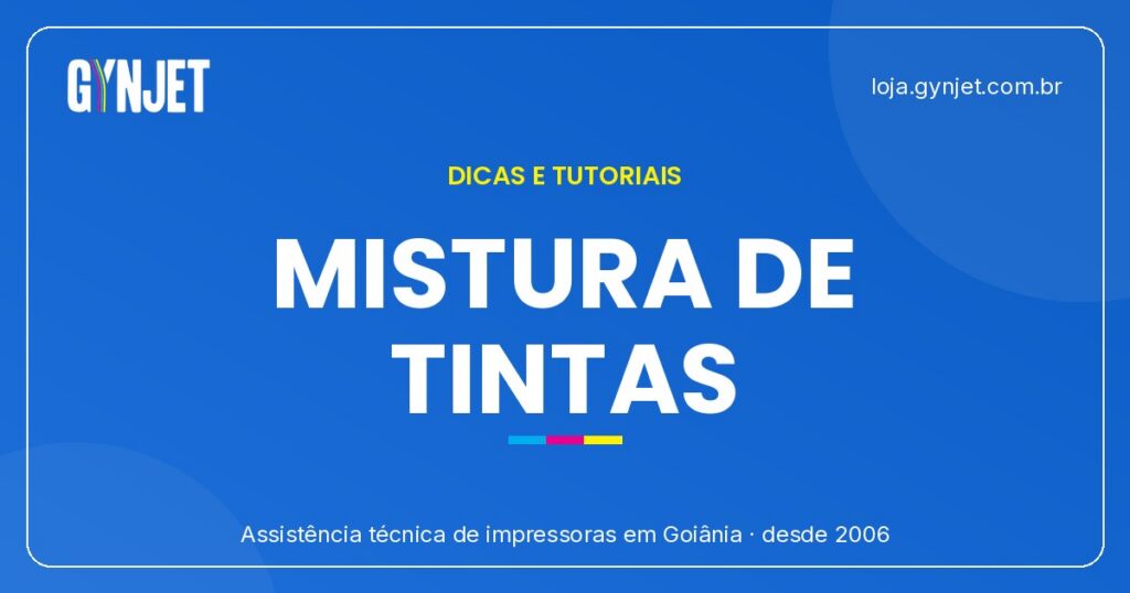 Perigos de misturar tintas na impressora EcoTank — Goiânia