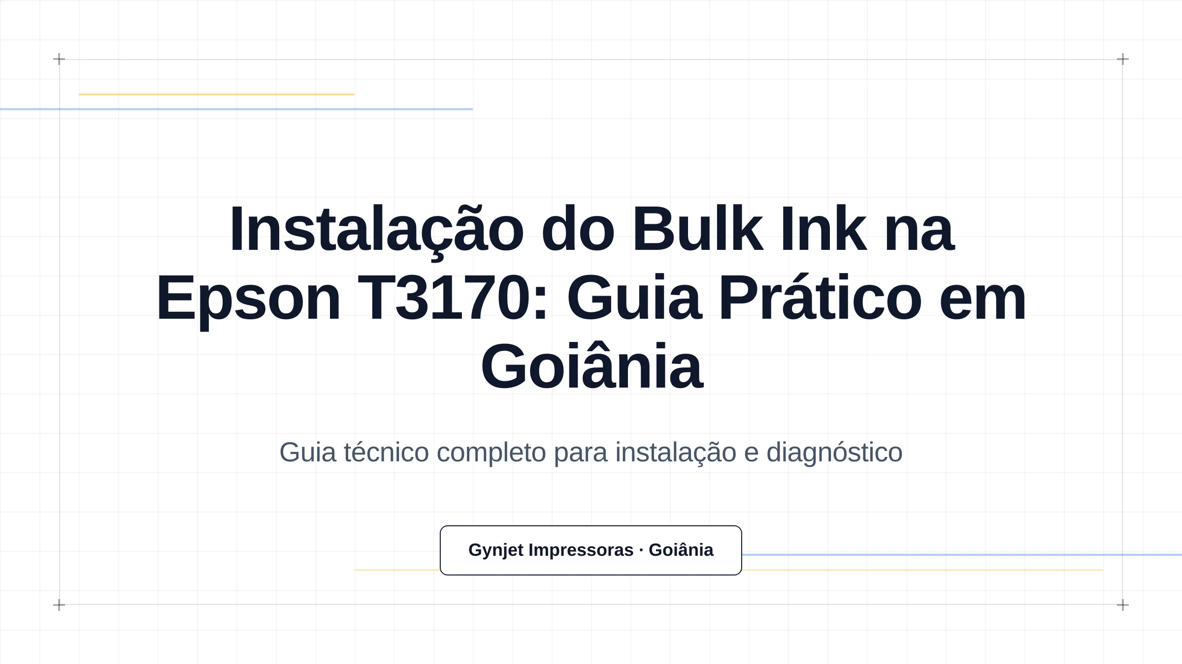 Instalação do Bulk Ink na Epson T3170: Guia Prático em Goiânia