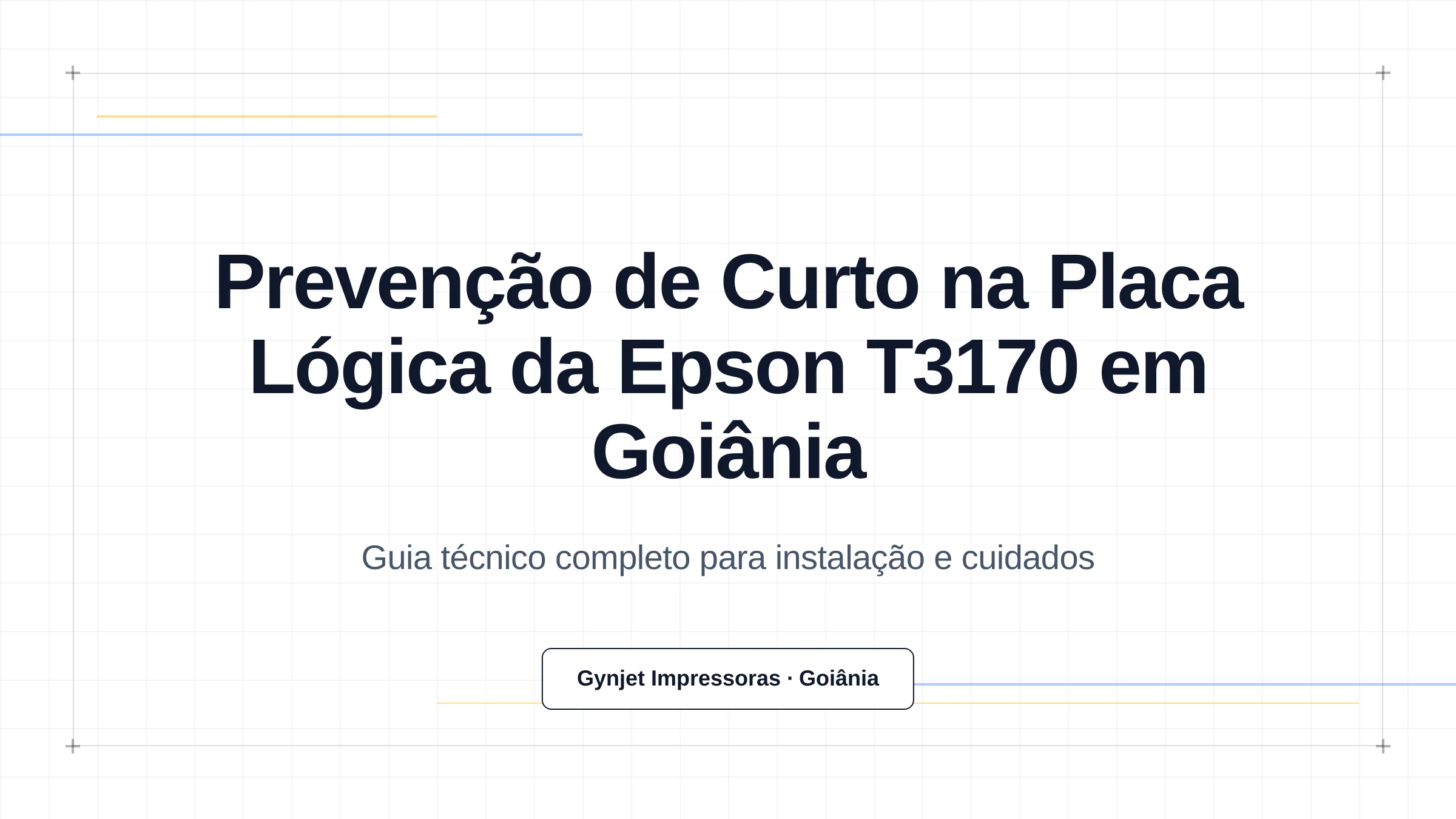 Prevenção de Curto na Placa Lógica da Epson T3170 em Goiânia