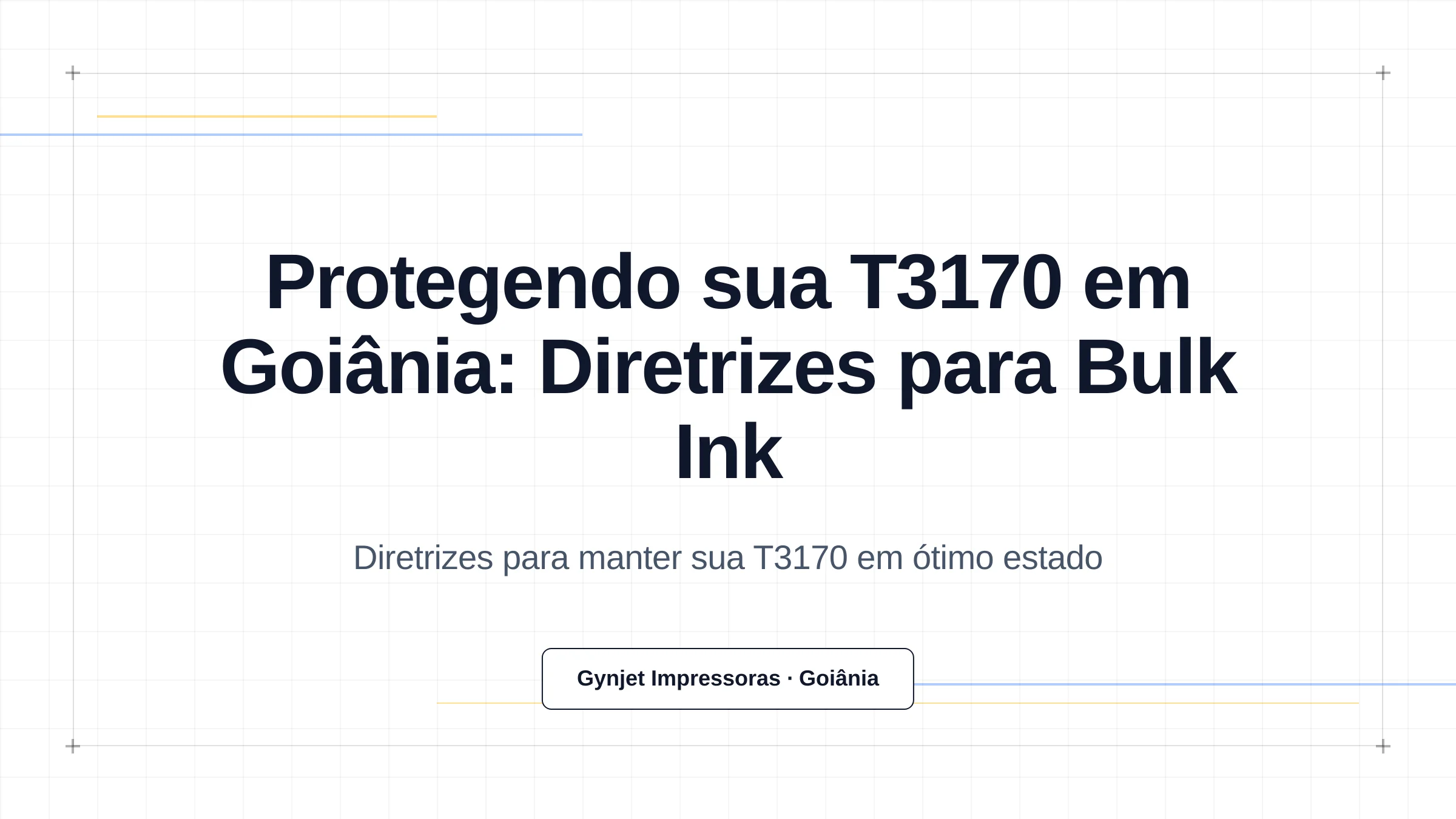 Protegendo sua T3170 em Goiânia: Diretrizes para Bulk Ink