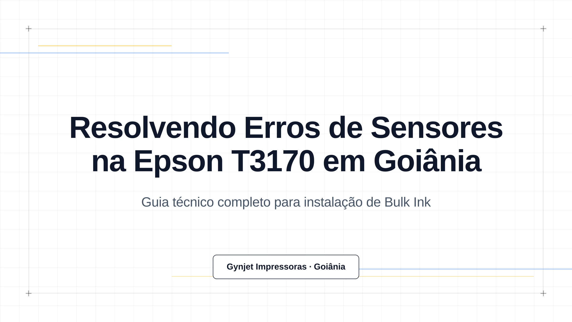 Resolvendo Erros de Sensores na Epson T3170 em Goiânia