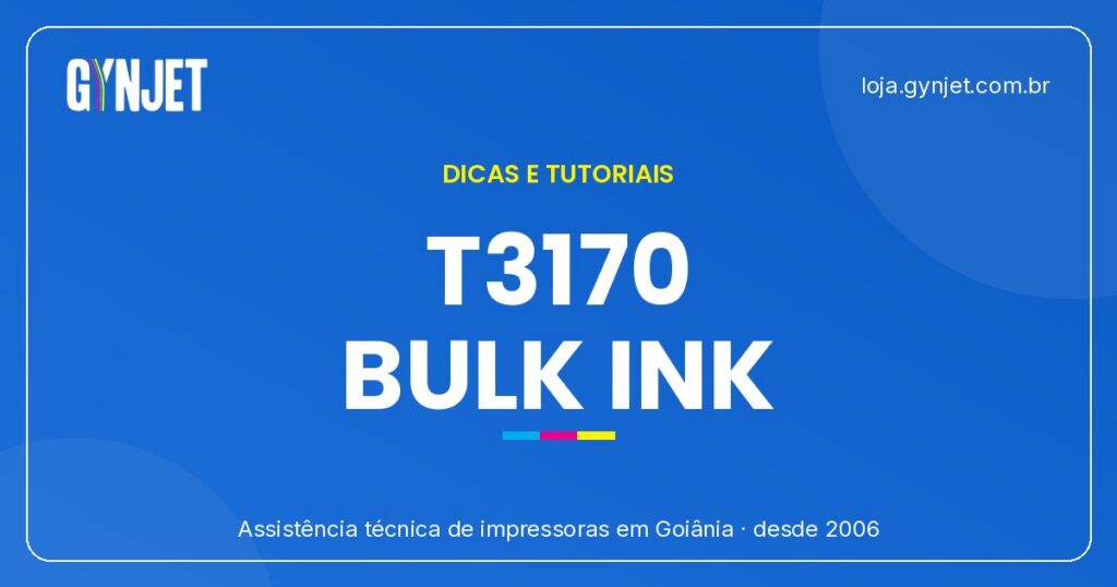 Instalação e Calibração do Bulk Ink na Epson T3170 em Goiânia