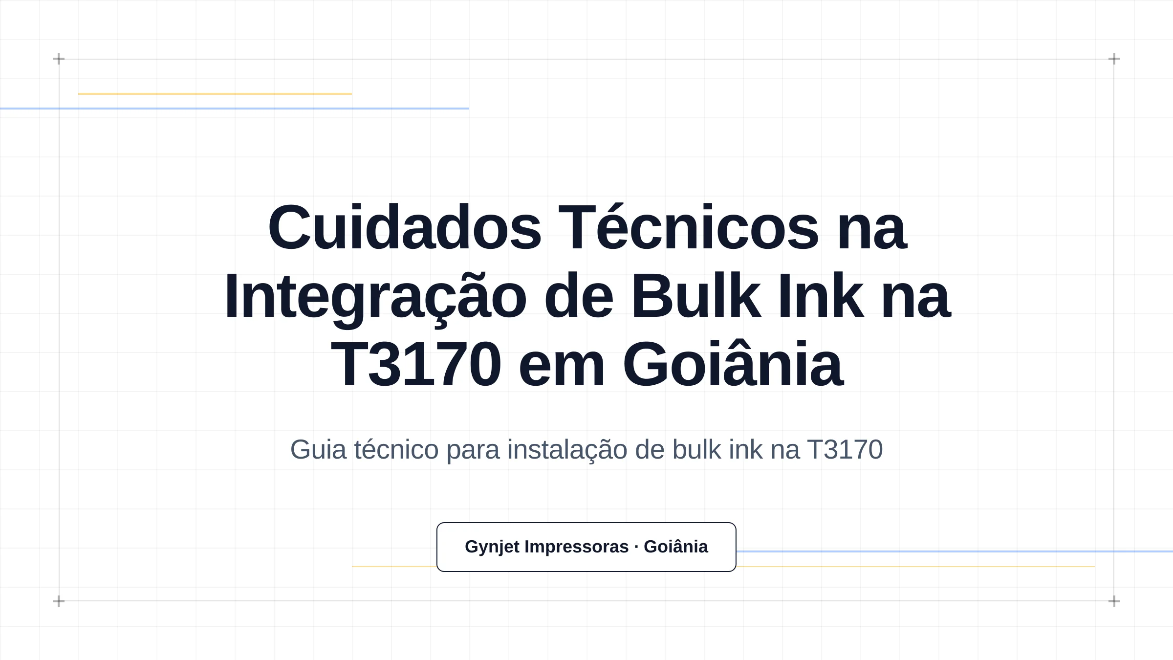 Cuidados Técnicos na Integração de Bulk Ink na T3170 em Goiânia