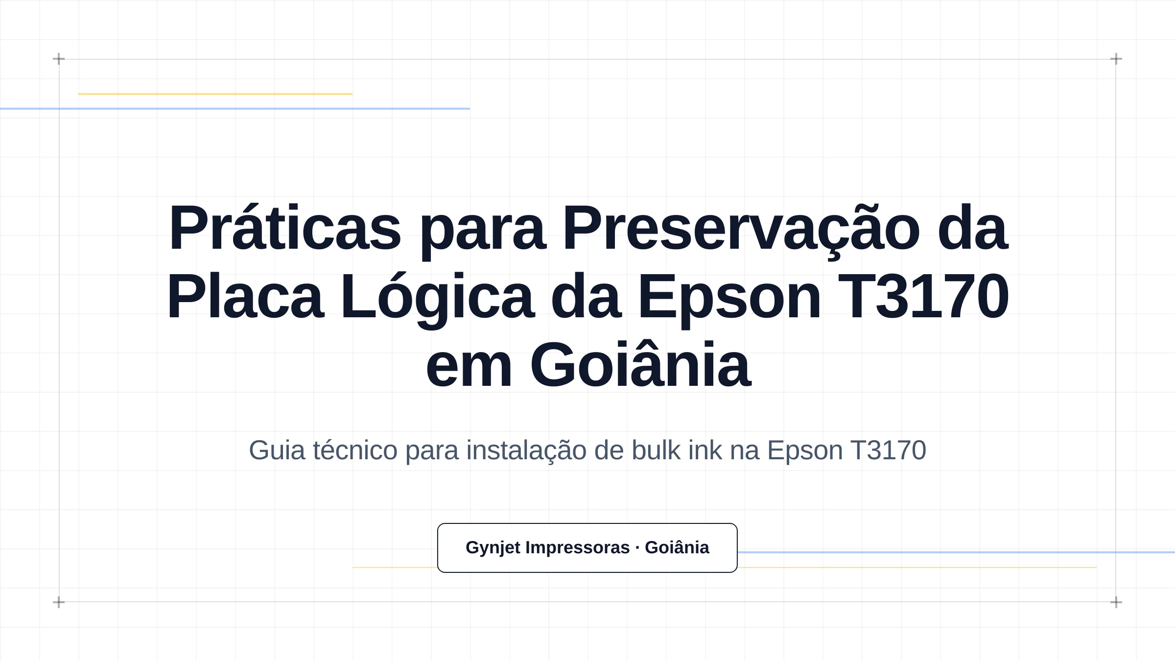 Práticas para Preservação da Placa Lógica da Epson T3170 em Goiânia