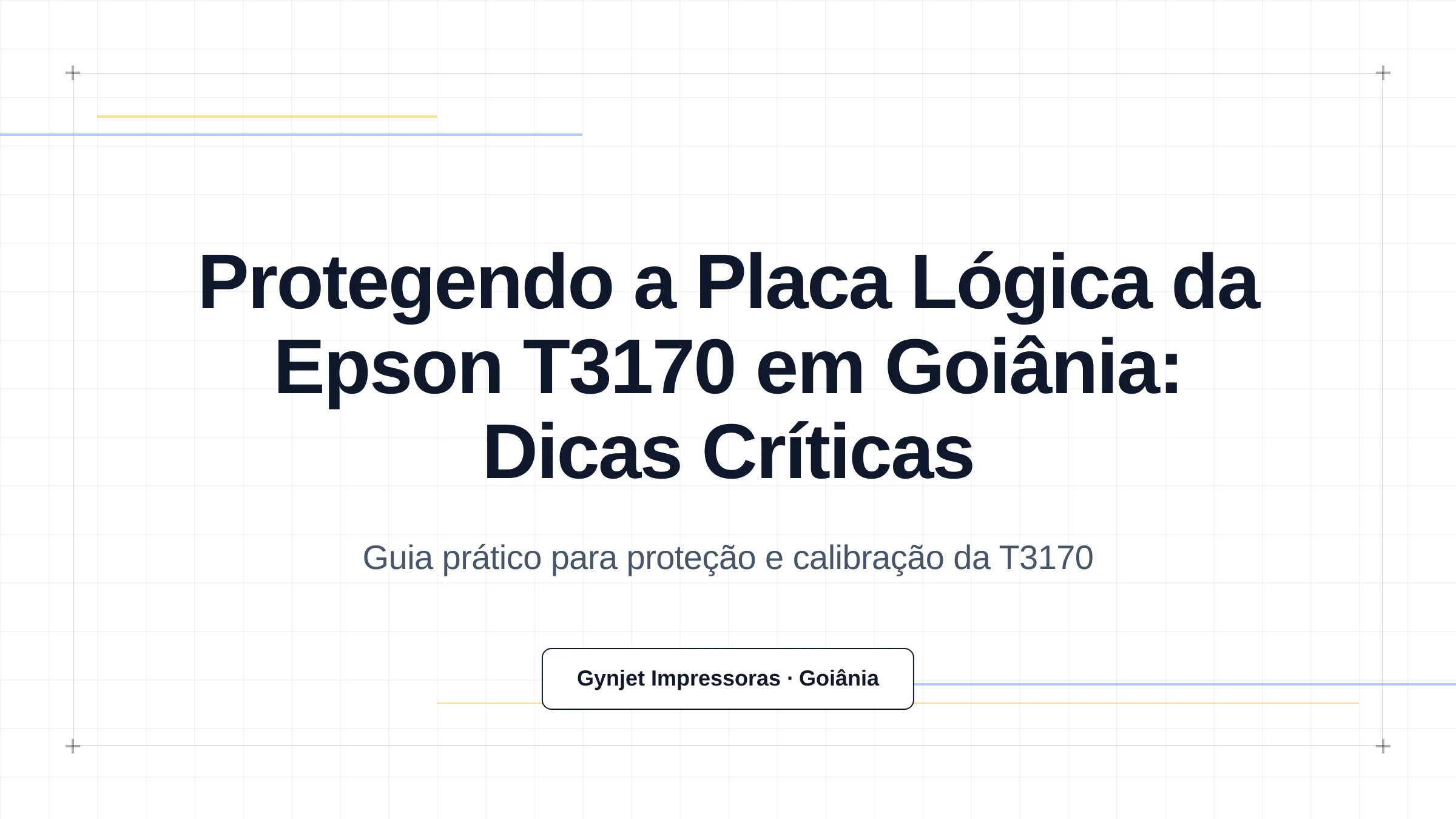 Protegendo a Placa Lógica da Epson T3170 em Goiânia: Dicas Críticas