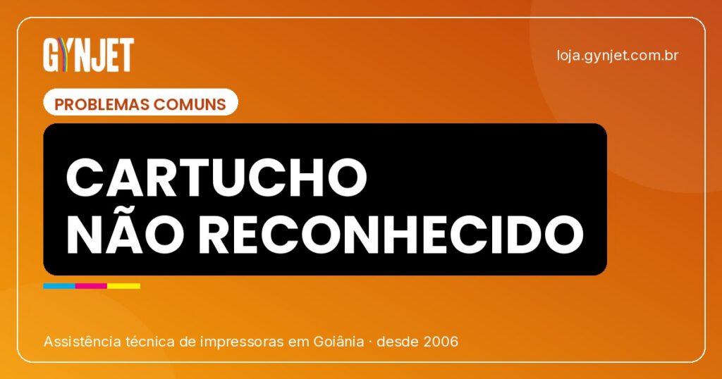 Erro de Cartucho Não Reconhecido em Impressoras HP em Goiânia