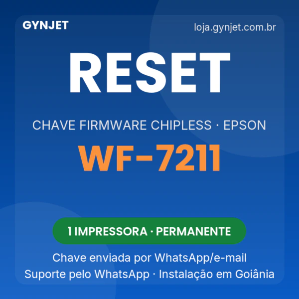 Reset Epson WF-7211 chave firmware ChipLess — GYNJET