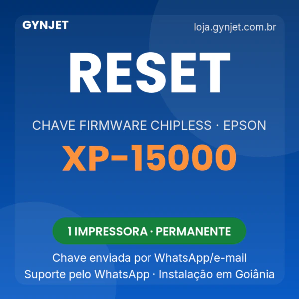 Reset Epson XP-15000 chave firmware ChipLess — GYNJET
