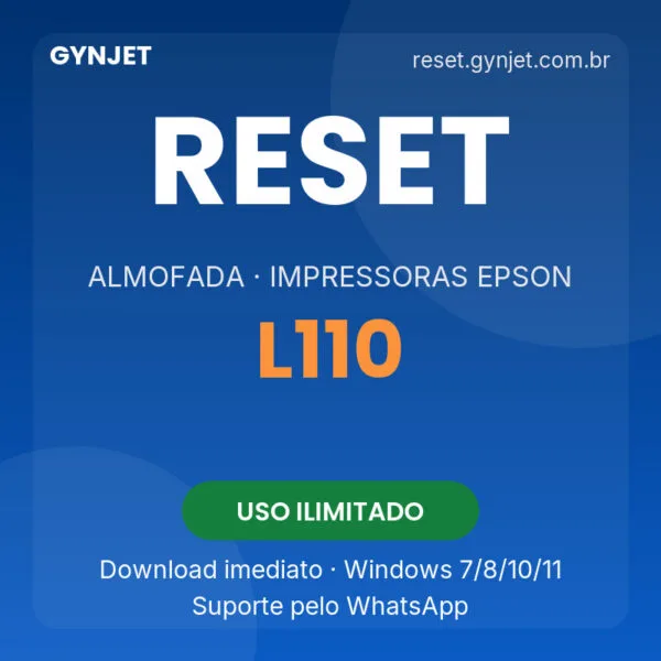 Reset Epson L110 - download imediato