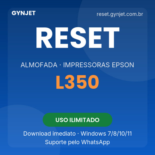 Reset Epson L350 - download imediato