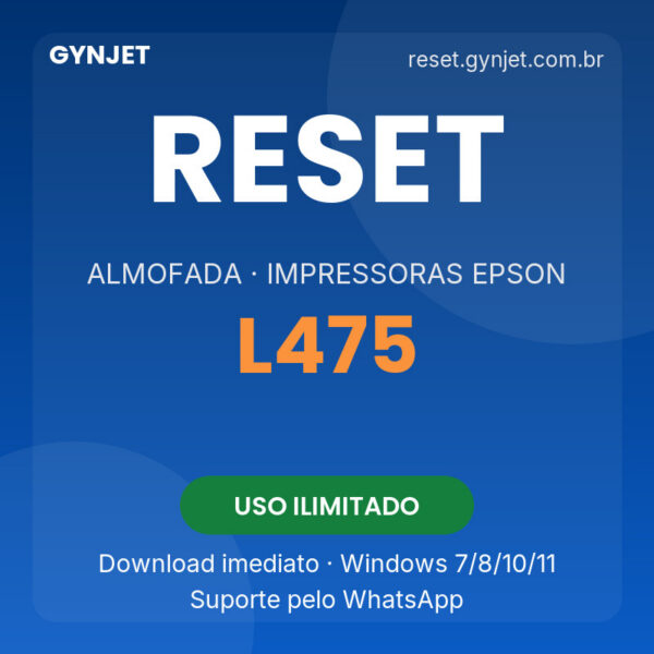Reset Epson L475 - download imediato