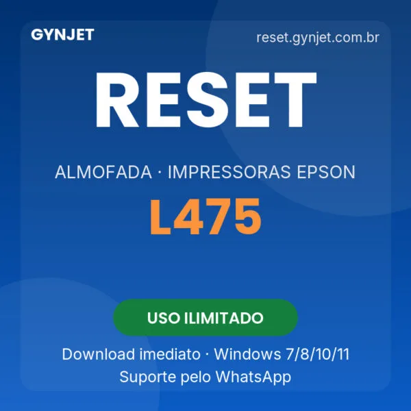 Reset Epson L475 - download imediato