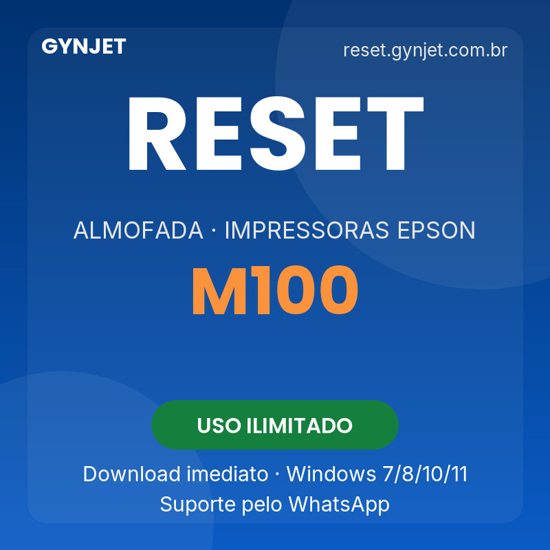 Reset Epson M100 - download imediato