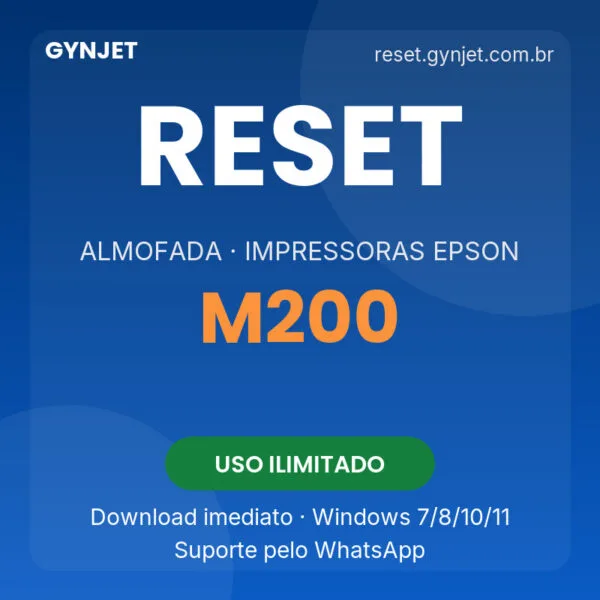 Reset Epson M200 - download imediato