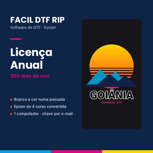 FACIL DTF RIP — Licença Anual
